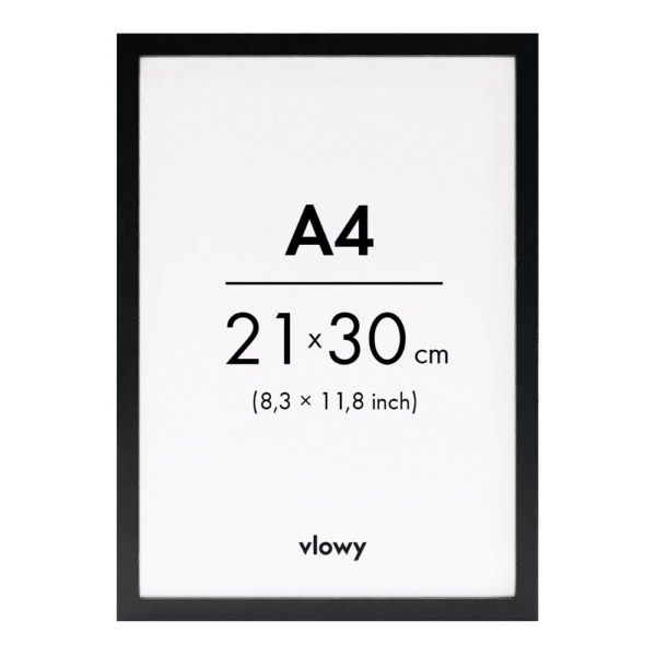 Black wooden frame 21x30 a4