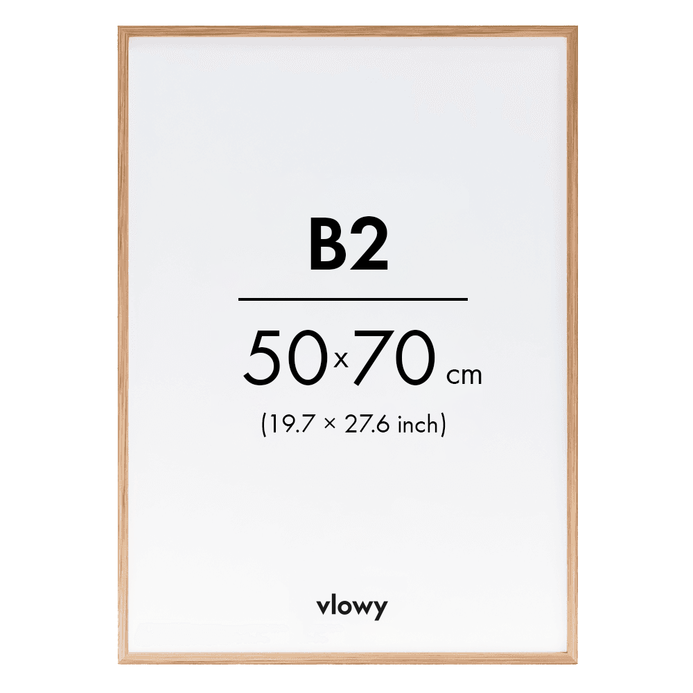 Oak wooden frame 50x70 b2