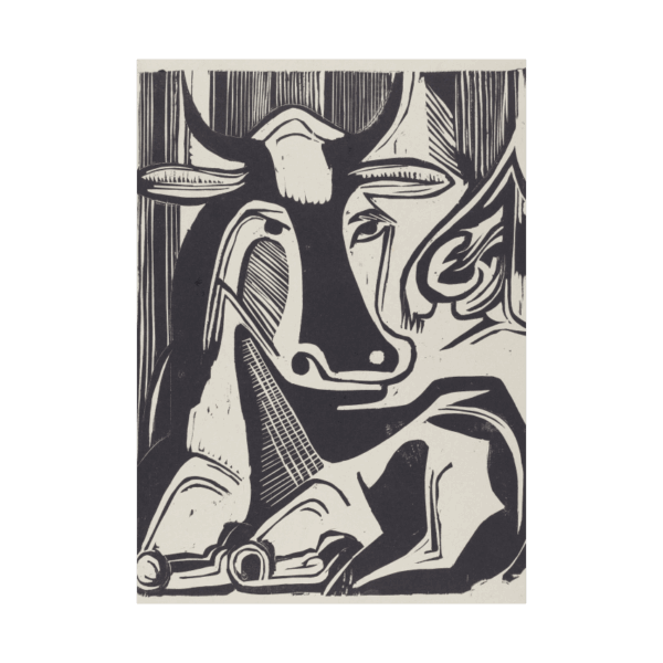 Ernst Ludwig Kirchner The Large Cow Lying Down (Grosse Liegende Kuh) poster