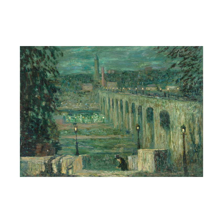 Ernest Lawson High Bridge at Night, New York City by Ernest Lawson poster