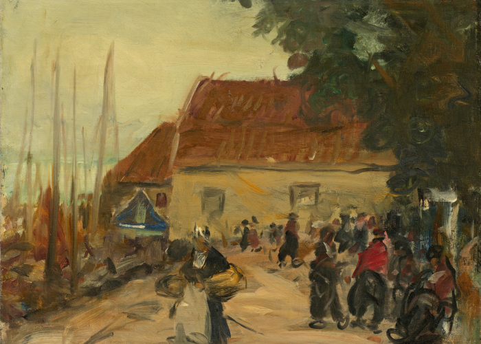 Robert Henri Volendam Street Scene by Robert Henri poster