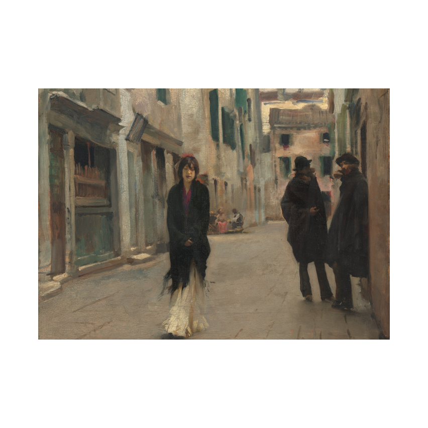 John Singer Sargent Street in Venice poster