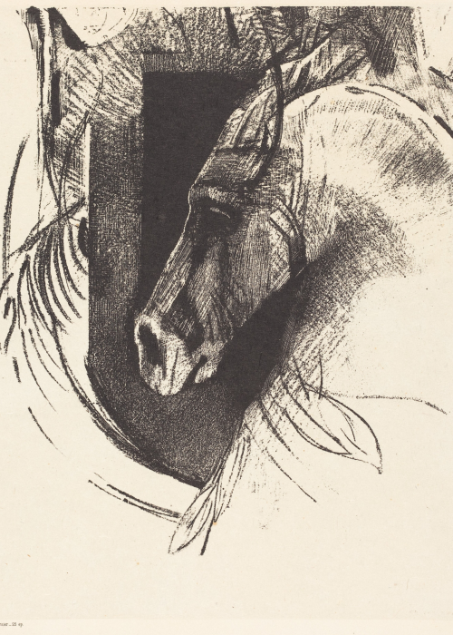 Odilon Redon Le Coursier (The Race Horse) poster