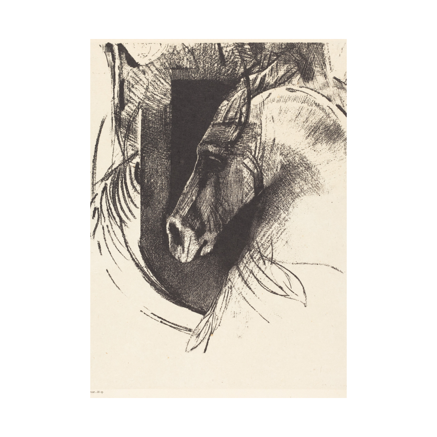 Odilon Redon Le Coursier (The Race Horse) poster