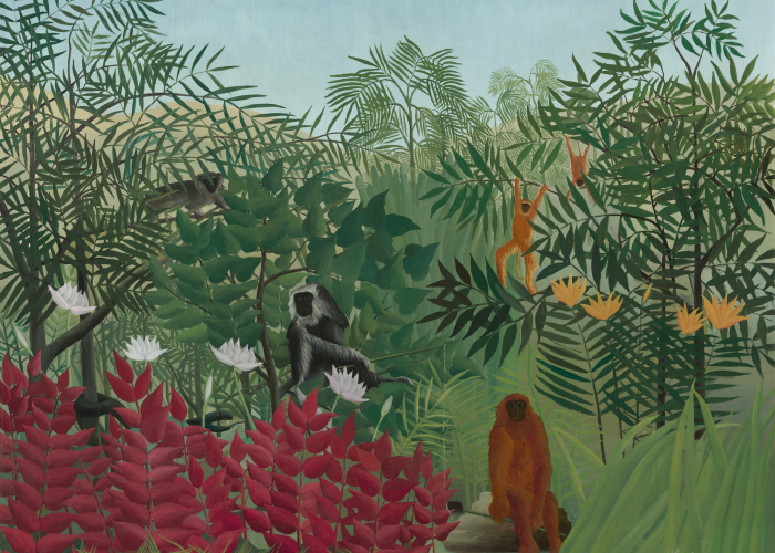 Henri Rousseau Tropical Forest with Monkeys by Henri Rousseau poster