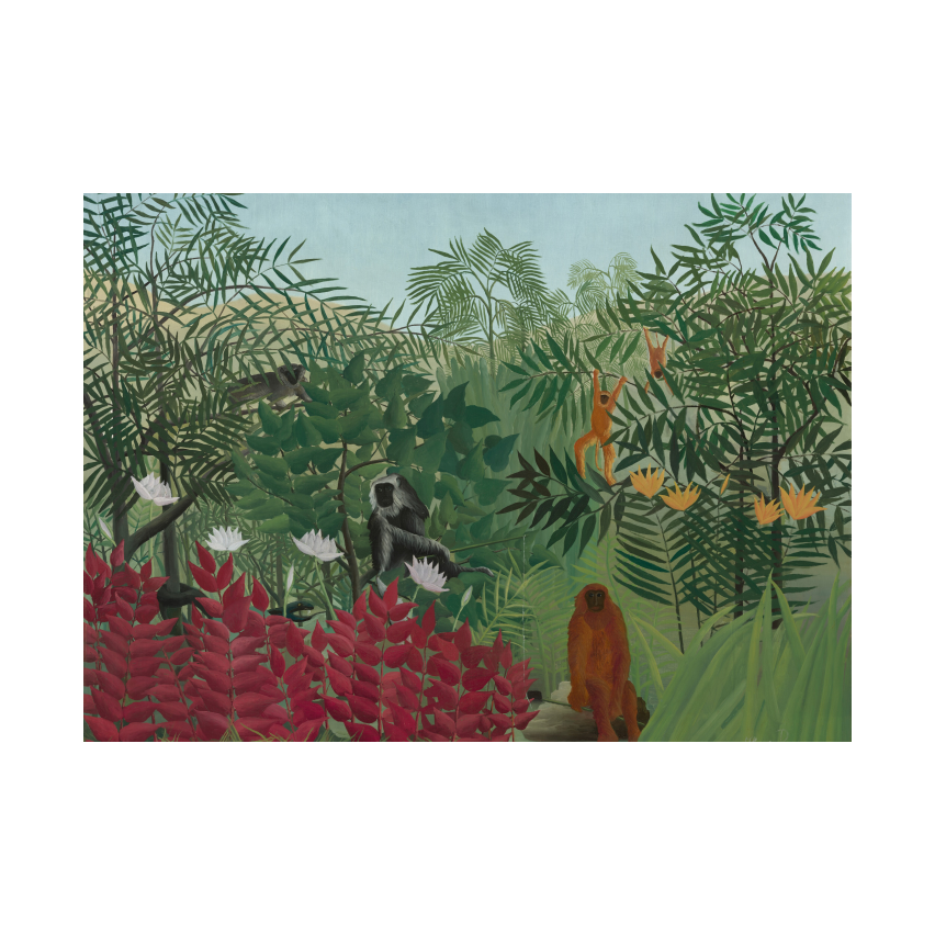 Henri Rousseau Tropical Forest with Monkeys by Henri Rousseau poster