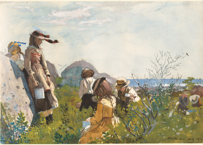 Winslow Homer Berry Pickers poster