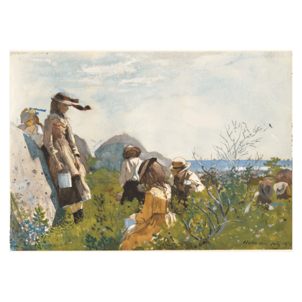 Winslow Homer Berry Pickers poster