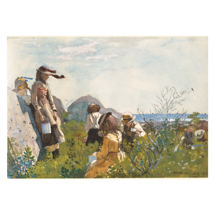 Winslow Homer Berry Pickers poster