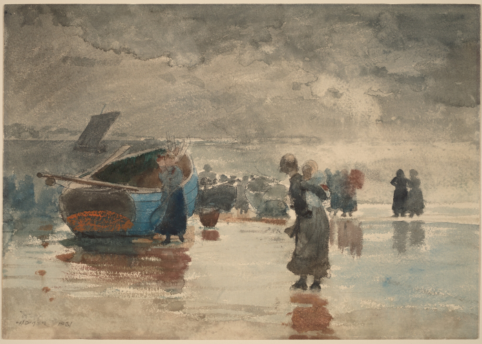 Winslow Homer On the Sands poster