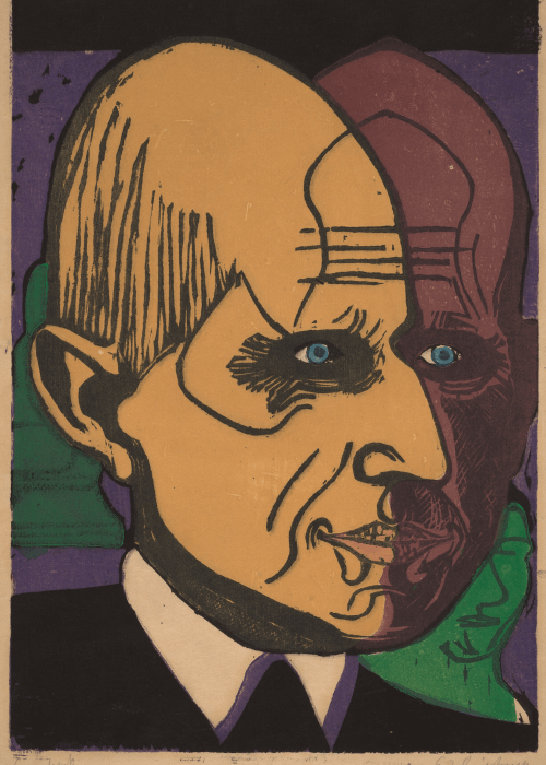 Ernst Ludwig Kirchner Head of Dr. Bauer poster