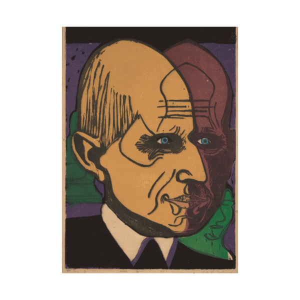 Ernst Ludwig Kirchner Head of Dr. Bauer poster