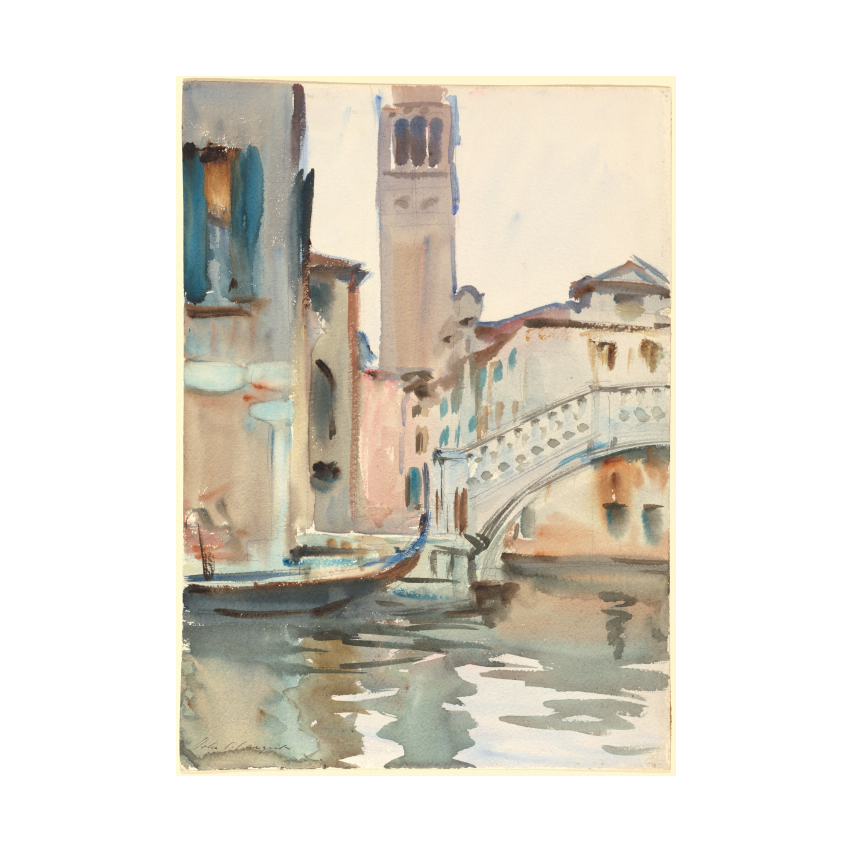 John Singer Sargent A Bridge and Campanile, Venice poster