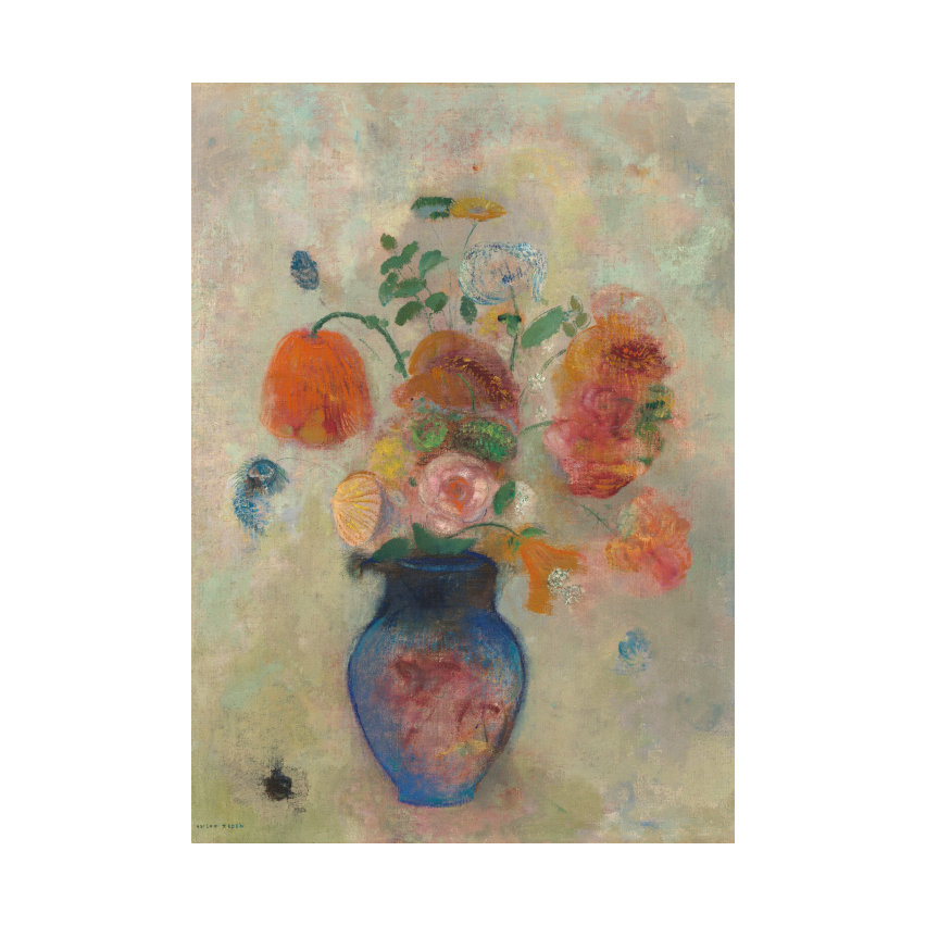 Odilon Redon Large Vase with Flowers poster
