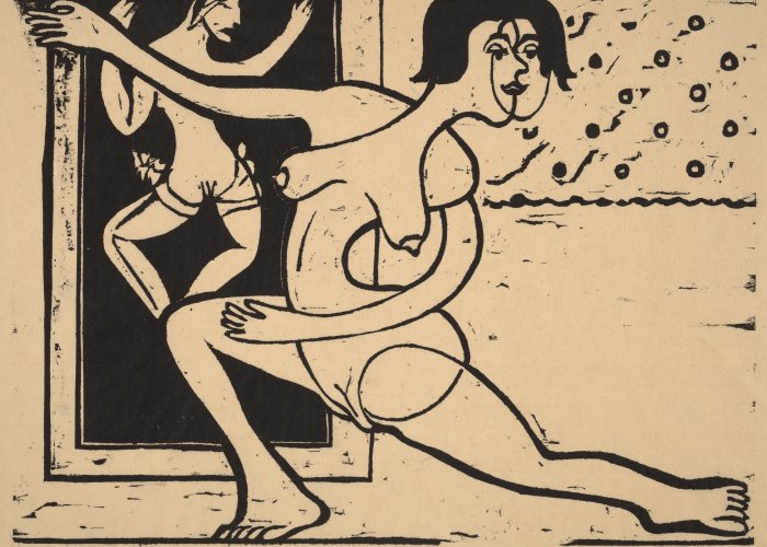 Ernst Ludwig Kirchner Dancer Practicing poster