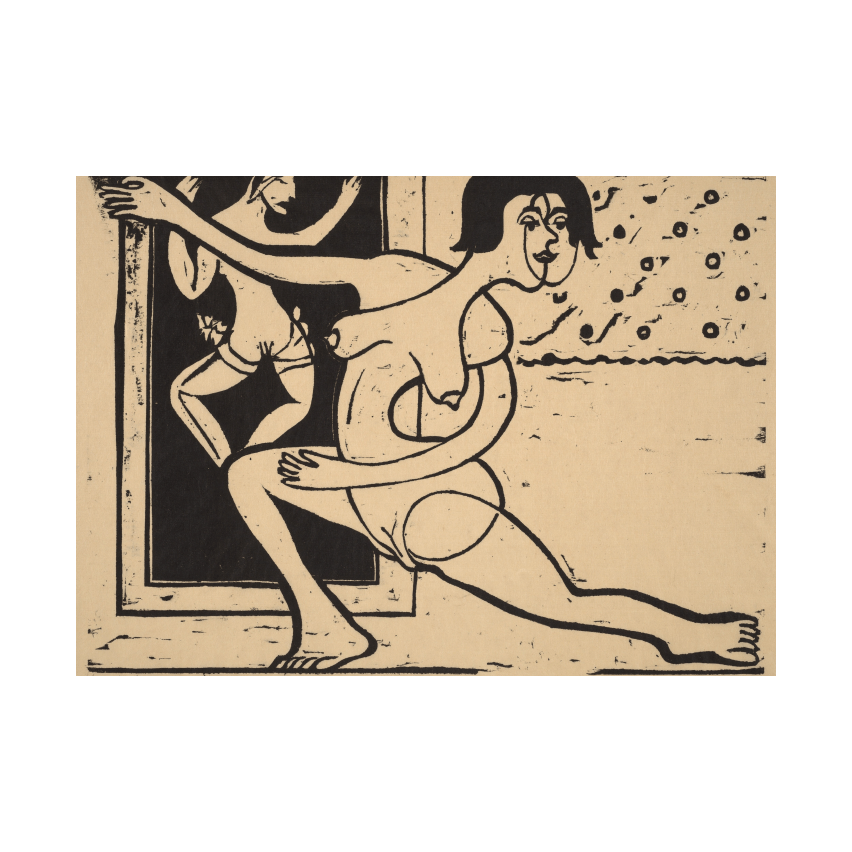 Ernst Ludwig Kirchner Dancer Practicing poster