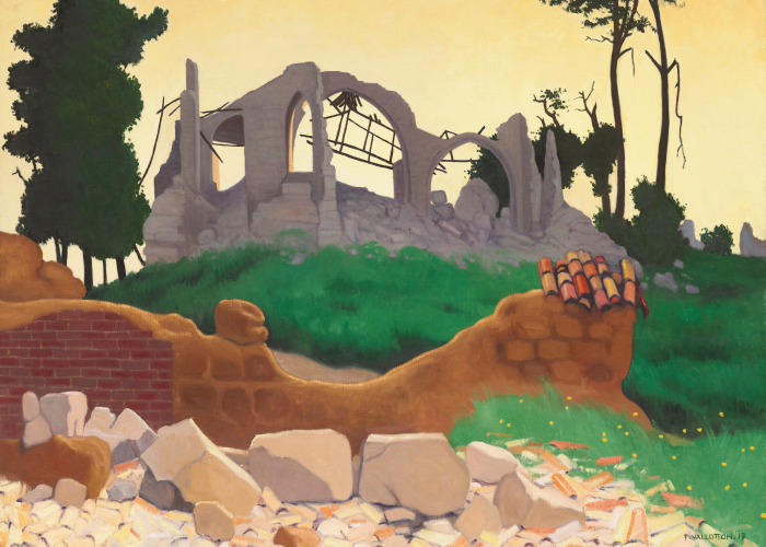 Félix Vallotton The Church of Souain poster