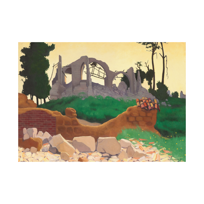 Félix Vallotton The Church of Souain poster