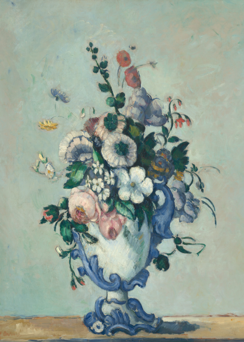 Paul Cezanne Flowers in a Rococo Vase poster