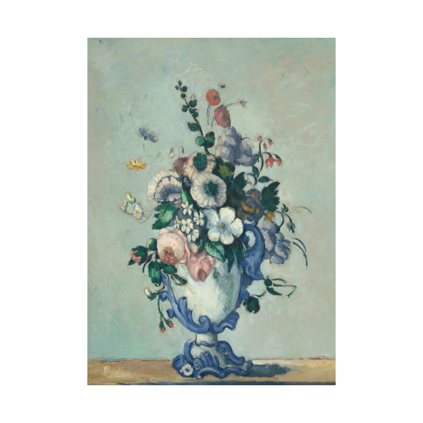 Paul Cezanne Flowers in a Rococo Vase poster