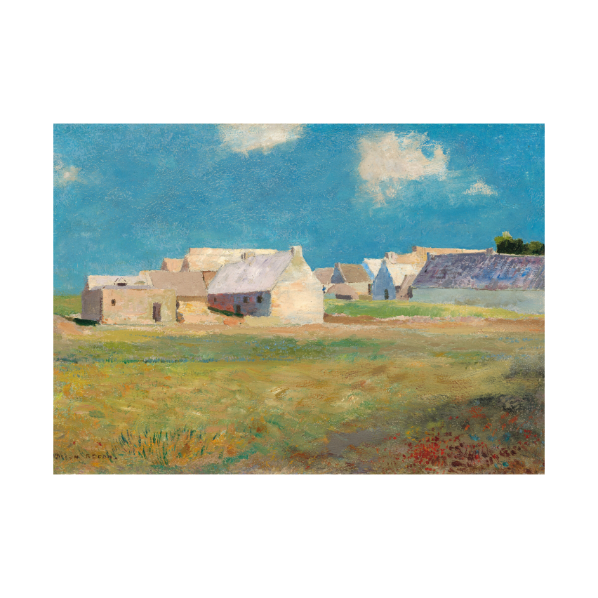 Odilon Redon Breton Village poster