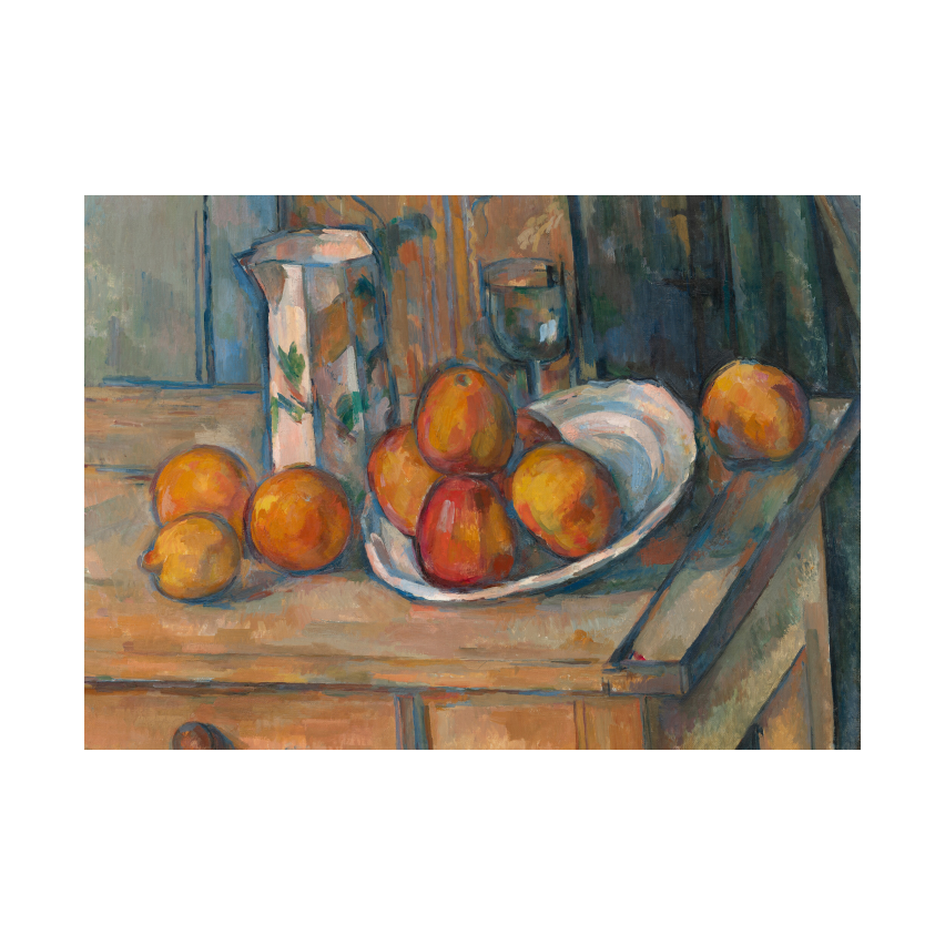 Paul Cezanne Still Life with Milk Jug and Fruit poster