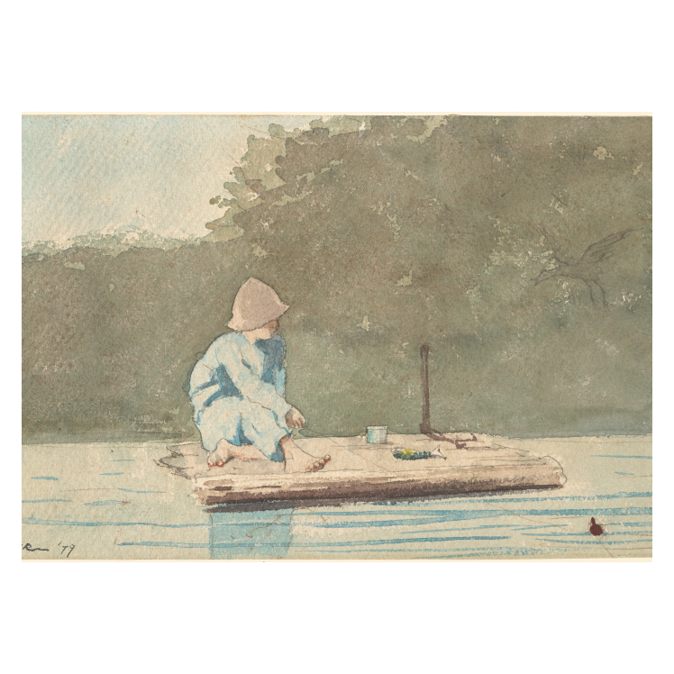 Winslow Homer Boy on a Raft poster