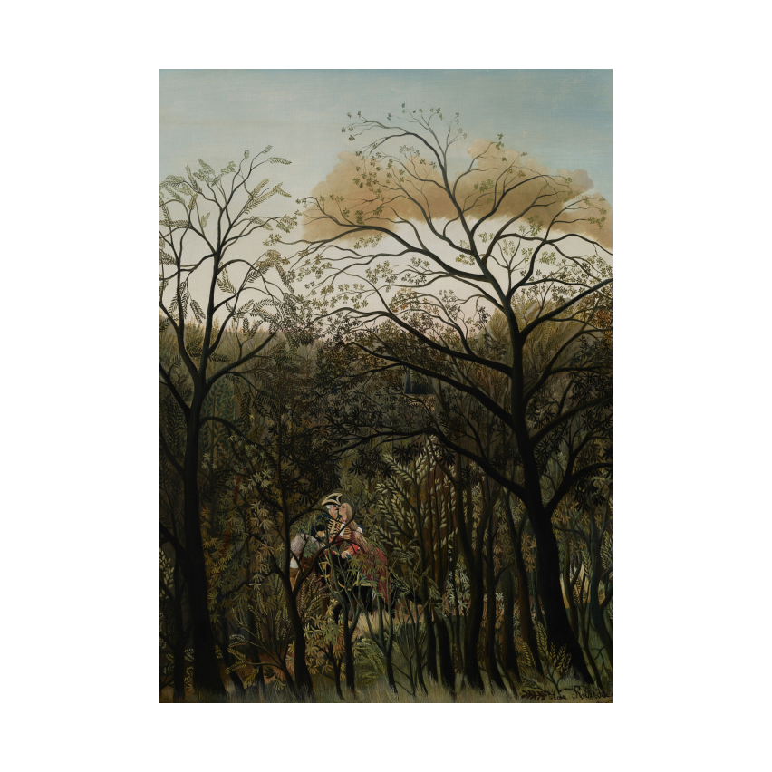 Henri Rousseau Rendezvous in the Forest poster