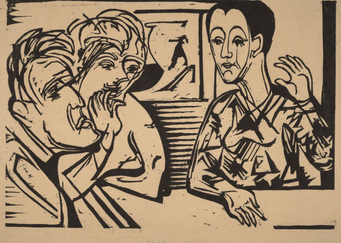 Ernst Ludwig Kirchner Conversation poster