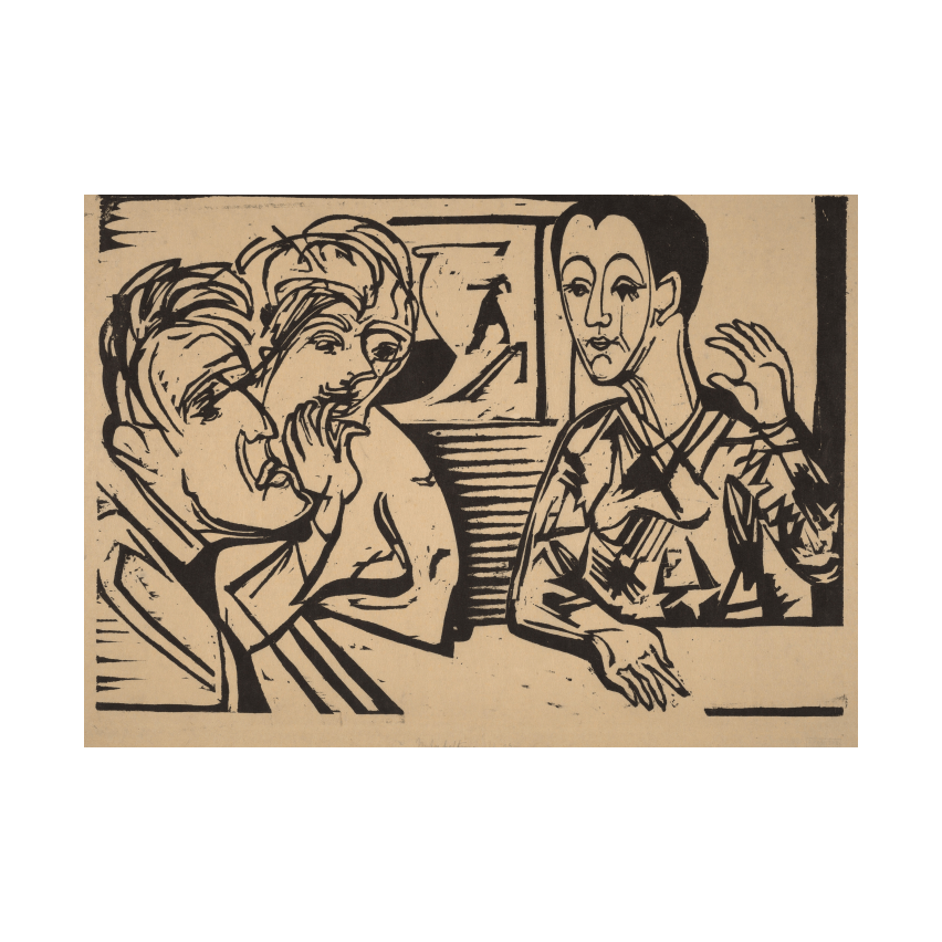 Ernst Ludwig Kirchner Conversation poster