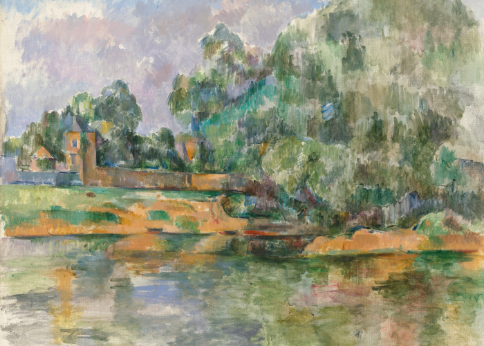 Paul Cezanne Banks of the Seine at Médan poster