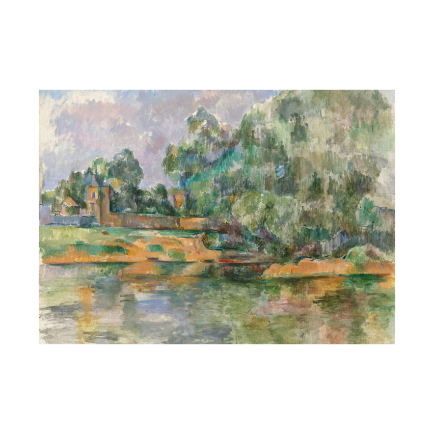 Paul Cezanne Banks of the Seine at Médan poster