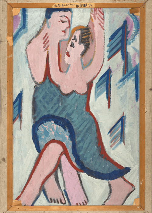 Ernst Ludwig Kirchner Dancing Couple in the Snow [reverse] poster