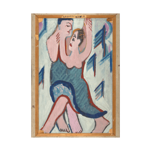 Ernst Ludwig Kirchner Dancing Couple in the Snow [reverse] poster