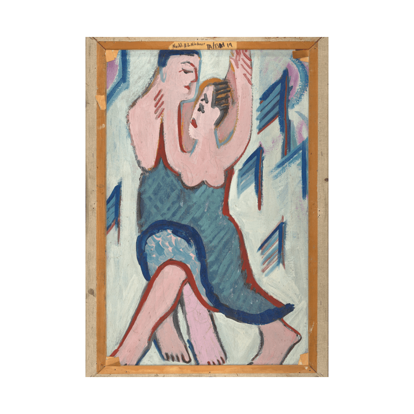 Ernst Ludwig Kirchner Dancing Couple in the Snow [reverse] poster