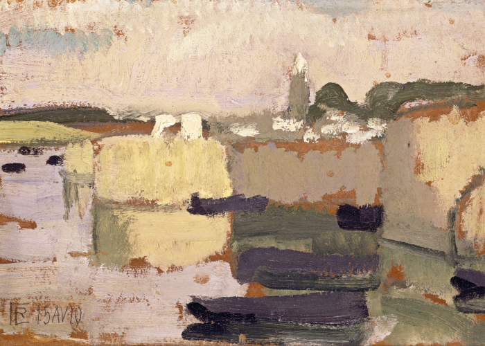 Roger de La Fresnaye Village at the Water's Edge by Roger de La Fresnaye poster