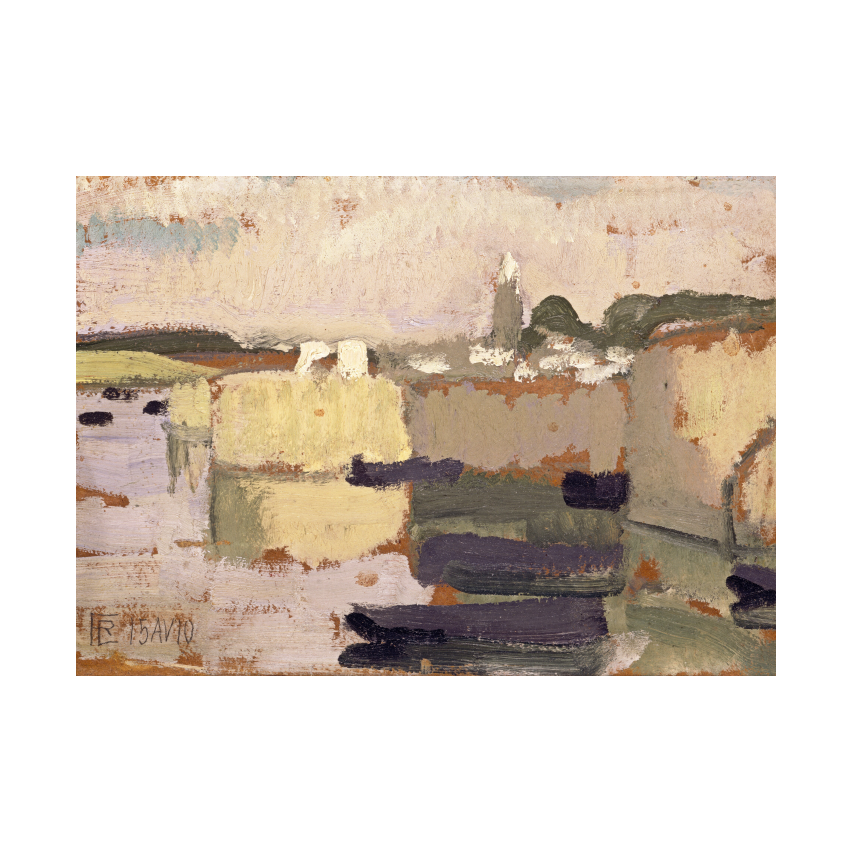 Roger de La Fresnaye Village at the Water's Edge by Roger de La Fresnaye poster