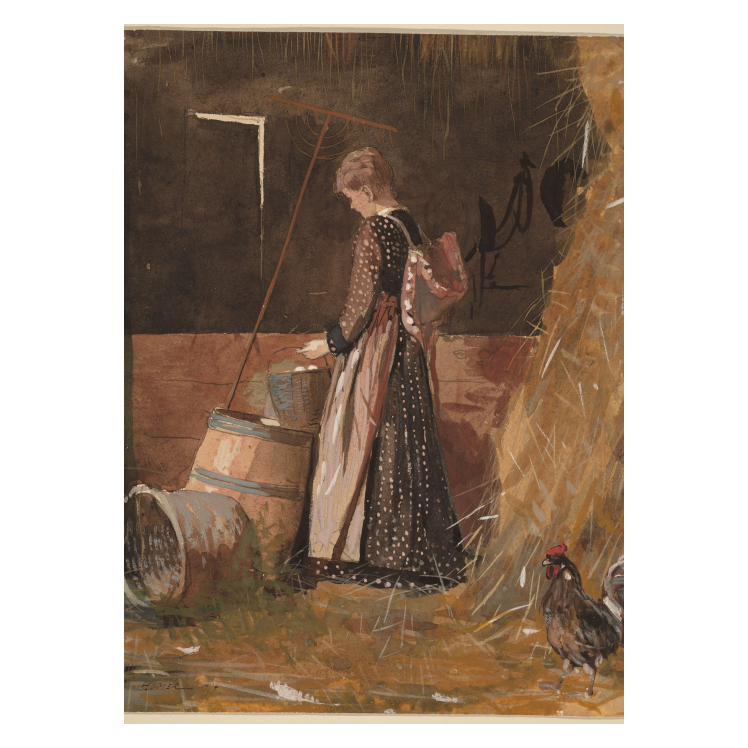 Winslow Homer Fresh Eggs poster