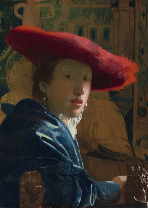 Johannes Vermeer Girl with the Red Hat poster