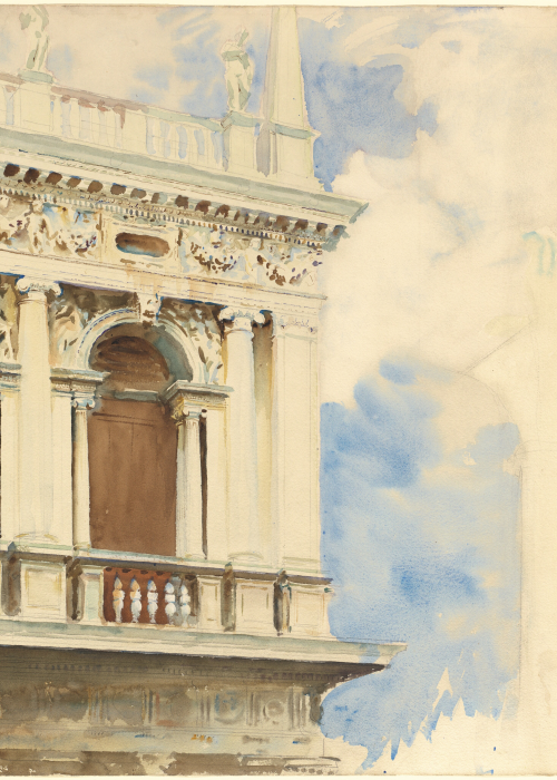 John Singer Sargent A Corner of the Library in Venice poster