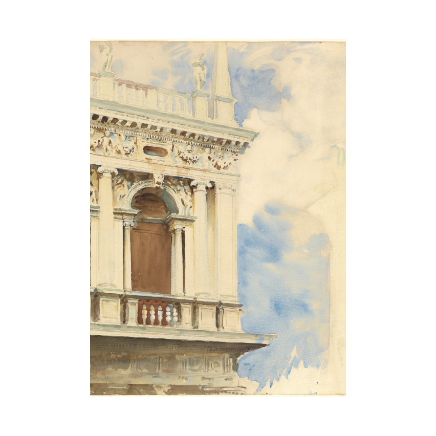 John Singer Sargent A Corner of the Library in Venice poster