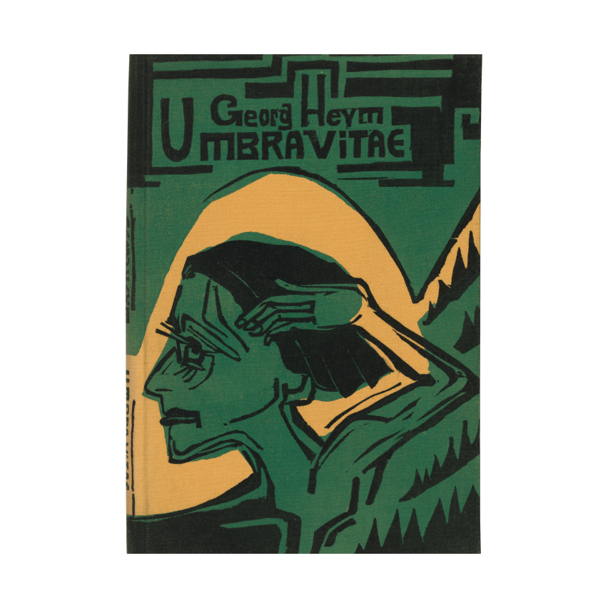 Ernst Ludwig Kirchner, Georg Heym, Spamersche Buchdruckerei, Leipzig, Kurt Wolff Bucheinband (cover) from Georg Heym: Umbra Vitae (Georg Heym: Shadow of Life) poster