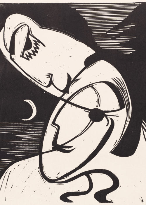 Ernst Ludwig Kirchner The Kiss poster