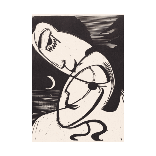 Ernst Ludwig Kirchner The Kiss poster