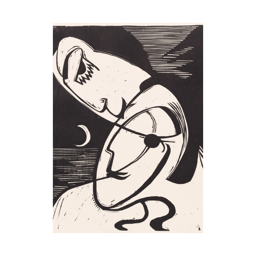 Ernst Ludwig Kirchner The Kiss poster