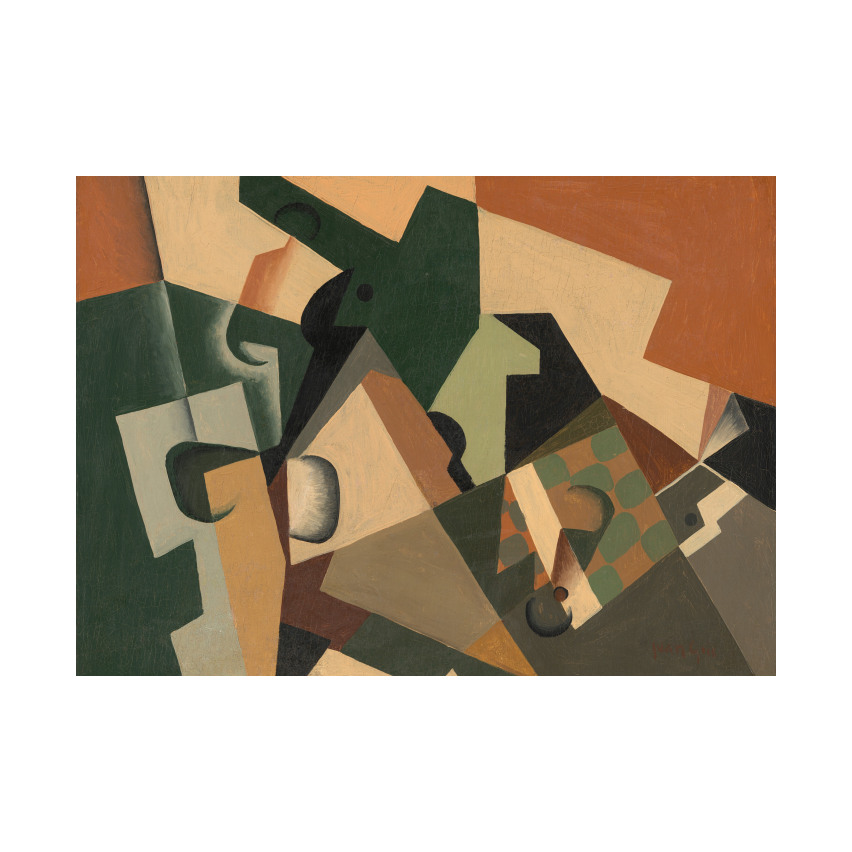 Juan Gris Glass and Checkerboard by Juan Gris poster