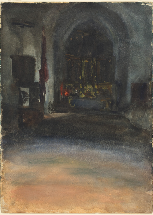 John Singer Sargent Spanish Church Interior poster