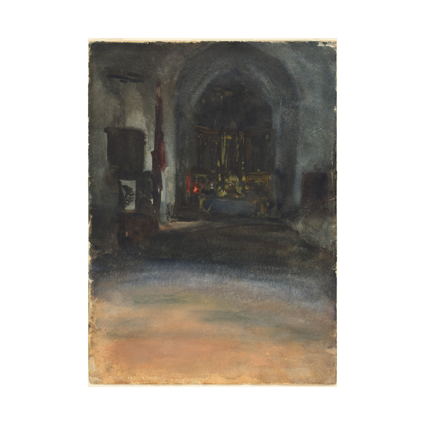 John Singer Sargent Spanish Church Interior poster