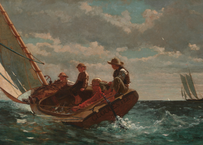 Winslow Homer Breezing Up (A Fair Wind) poster