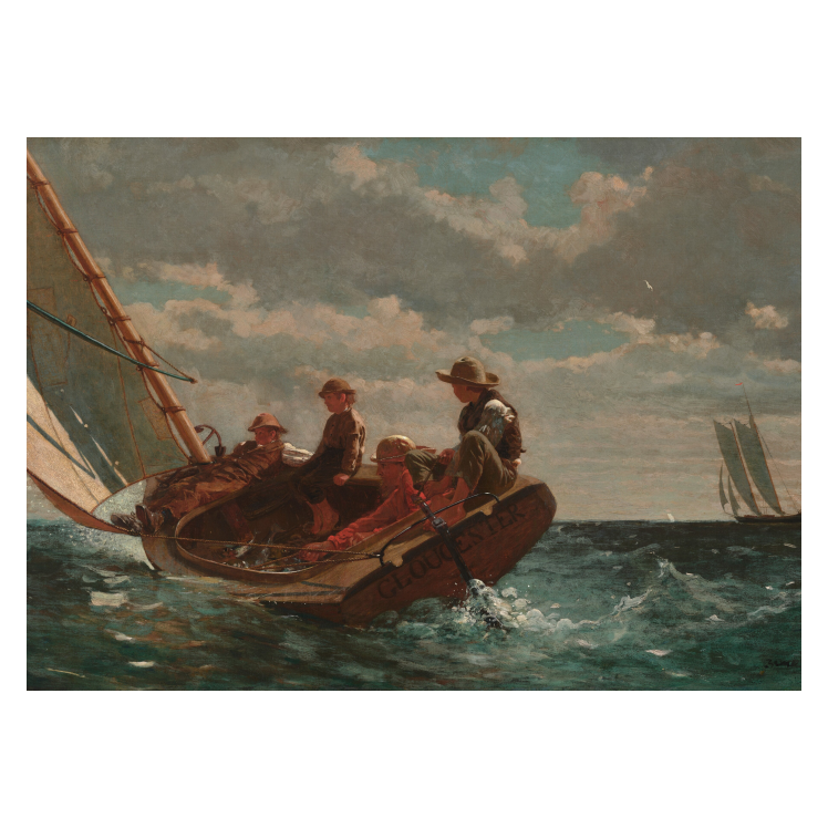 Winslow Homer Breezing Up (A Fair Wind) poster